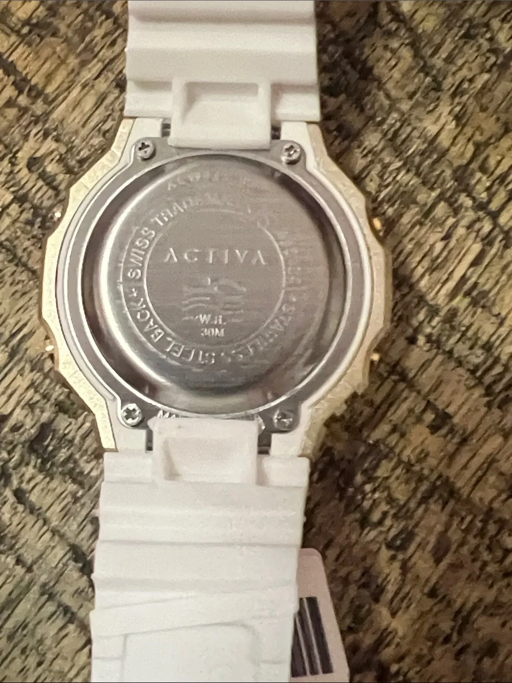 Activa Unisex Recon X Invicta Digital Watch - White Strap & Gold Bezel - Picture 4 of 7